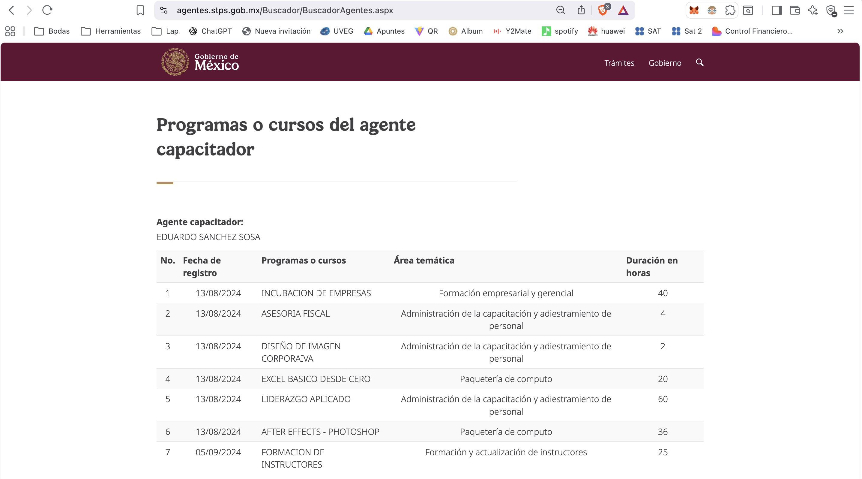Certificación STPS Eduardo Sánchez